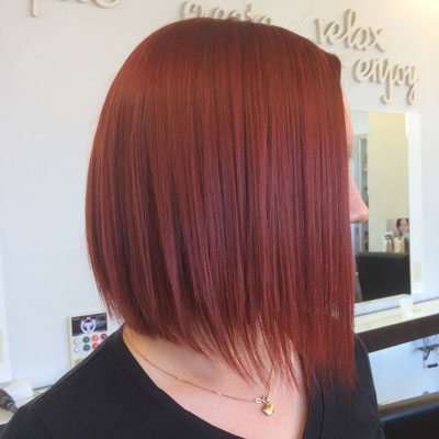 Long Copper Bob